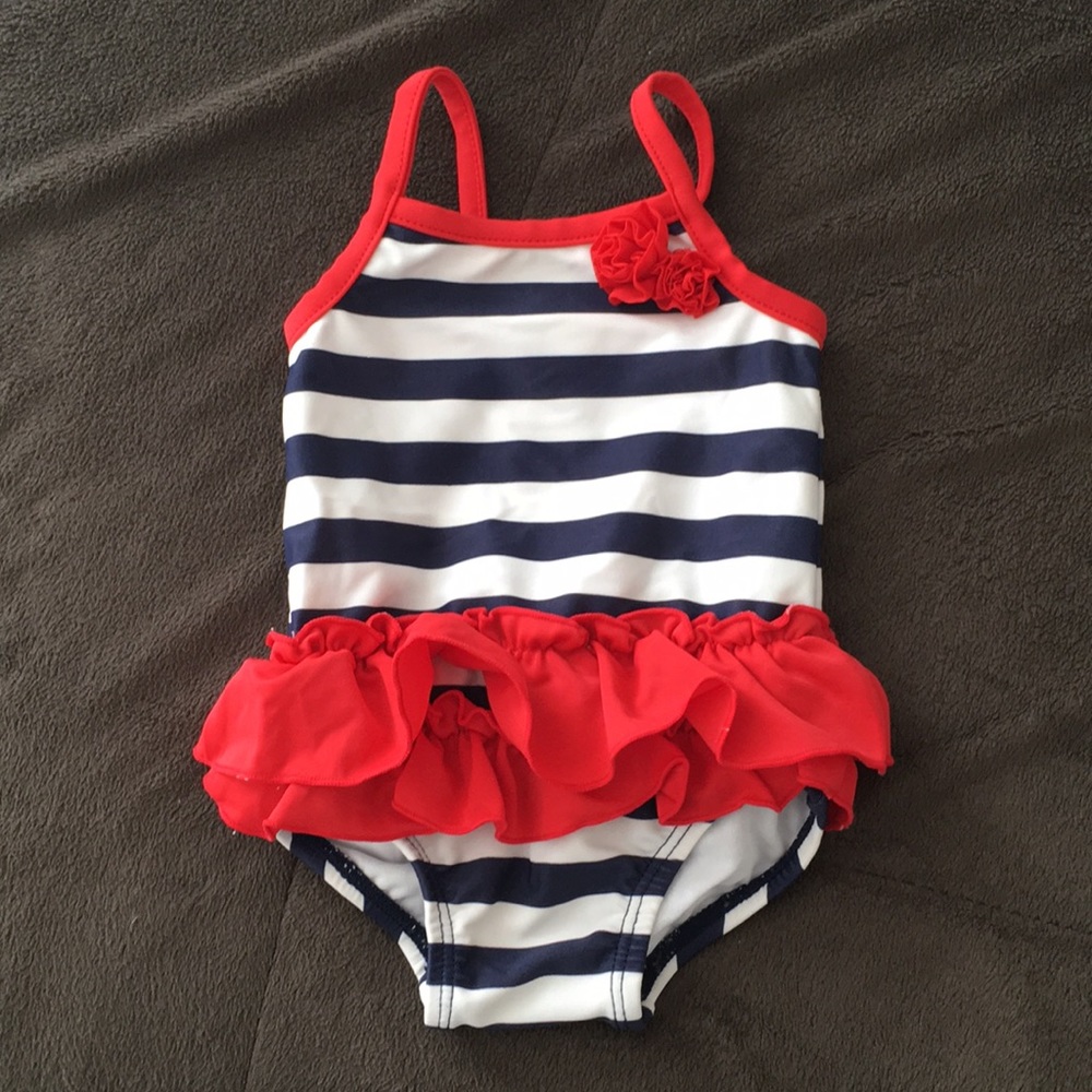Baby girl swimming suite. 3 months. Like new